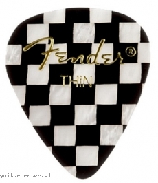 Fender 351 Premium Celluloid Thin Checker 12-pack