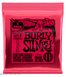 Ernie Ball 3226 Burly Slinky 11-52 3-Pack