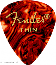 Fender 351 Classic Celluloid Thin Tortoise Shell 12 Pack