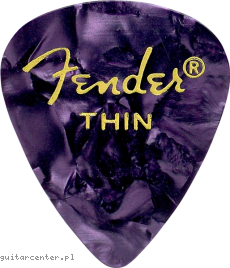 Fender Premium Celluloid Picks 351 Thin Purple Moto