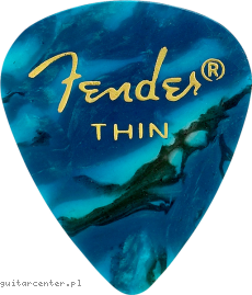 Fender 351 Premium Celluloid Thin Ocean Turquoise 12 Pack