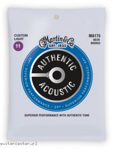 Martin MA175 Authentic 11-52 Bronze Struny do Akustyka