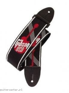 Gibson GG600 Woven Style 2 Strap w/Gibson Logo Red