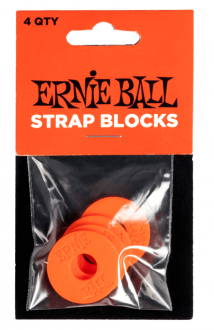 Ernie Ball 5620 Strap Blocks 4PK Red