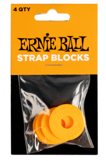 Ernie Ball 5621 Strap Blocks 4PK Orange