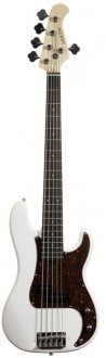 Arrow Session Bass 5 Bone White Rosewood T-shell