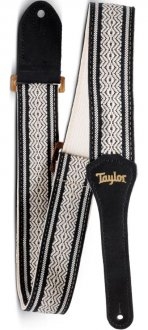 Taylor Academy Strap WHT/BLK Jacquard Cotton 2