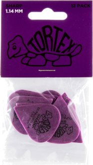 Dunlop 412P 1.14 Tortex Sharp 12-Pack