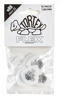 Dunlop 468P 1.50 Tortex Flex Jazz III 12-Pack