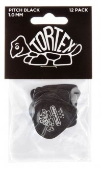 Dunlop 488P 1.0 Pitch Black Standard 12-Pack