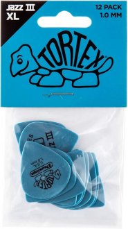 Dunlop 498P 1.0 Tortex Jazz III XL 12-Pack