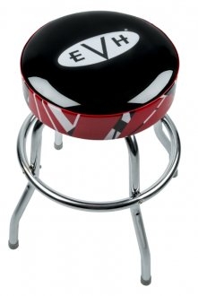 EVH Logo Barstool with Striped Trim 25\"