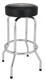 Fender Custom Shop Chevron Logo Barstool Black/Chrome 30”