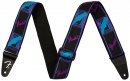 Fender Neon Monogrammed Strap Blue and Purple 2"