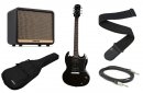 Epiphone ZERO TOUCH Ltd Ed SG-Special-I Worn Ebony PACK