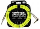 Ernie Ball 6465 Flex Instrument Cable Straight/Angle 10ft Green 3 m