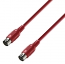 Adam Hall K3MIDI0075 RED Kabel MIDI